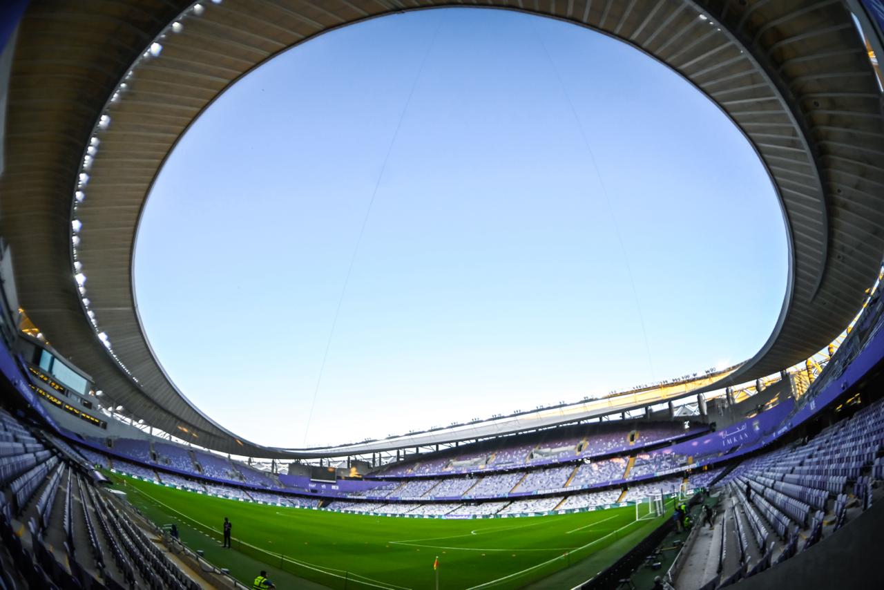 تصاویری از ورزشگاه هزاع بن زاید امارات پیش از مصاف امشب تیم های ایران و ازبکستان