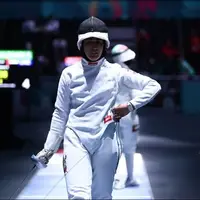 صعود ریحانه رضایی به یکچهارم نهایی شمشیربازی اپه