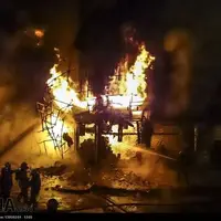 نبرد سخت با شعله‌ها در الیت؛ باران هم کمک نکرد!