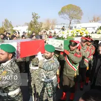 تشییع پیکر مطهر شهدای گمنام - تبریز