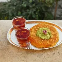 دستور تهیه کنافه با شربت زعفرانی داغ