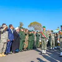 استقبال از شهدای گمنام در فرودگاه شهید مدنی تبریز