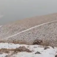 نخستین برف پاییزی در دماوند