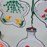 کاردستی جالب آویزهای رنگارنگ