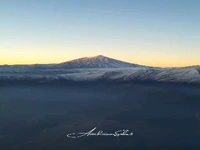 اولین برف روی قله دماوند نشست