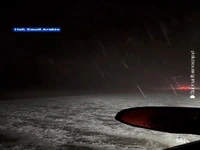 بارش تگرگ شدید در عربستان