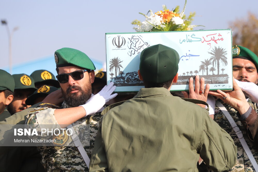 تشییع پیکر مطهر شهدای گمنام - تبریز