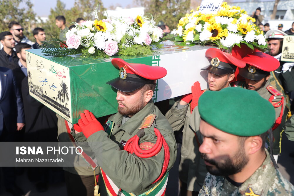 تشییع پیکر مطهر شهدای گمنام - تبریز