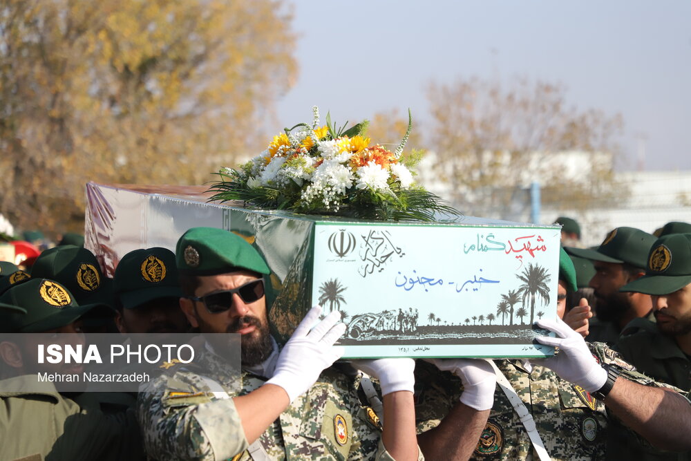 تشییع پیکر مطهر شهدای گمنام - تبریز