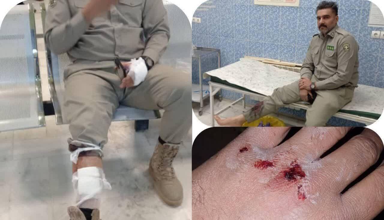 مصدومیت محیطبان لرستانی در درگیری با شکارچیان غیرمجاز