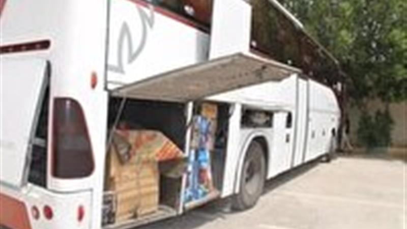 اتوبوس حامل کالای قاچاق میلیاردی در دام پلیس زنجان