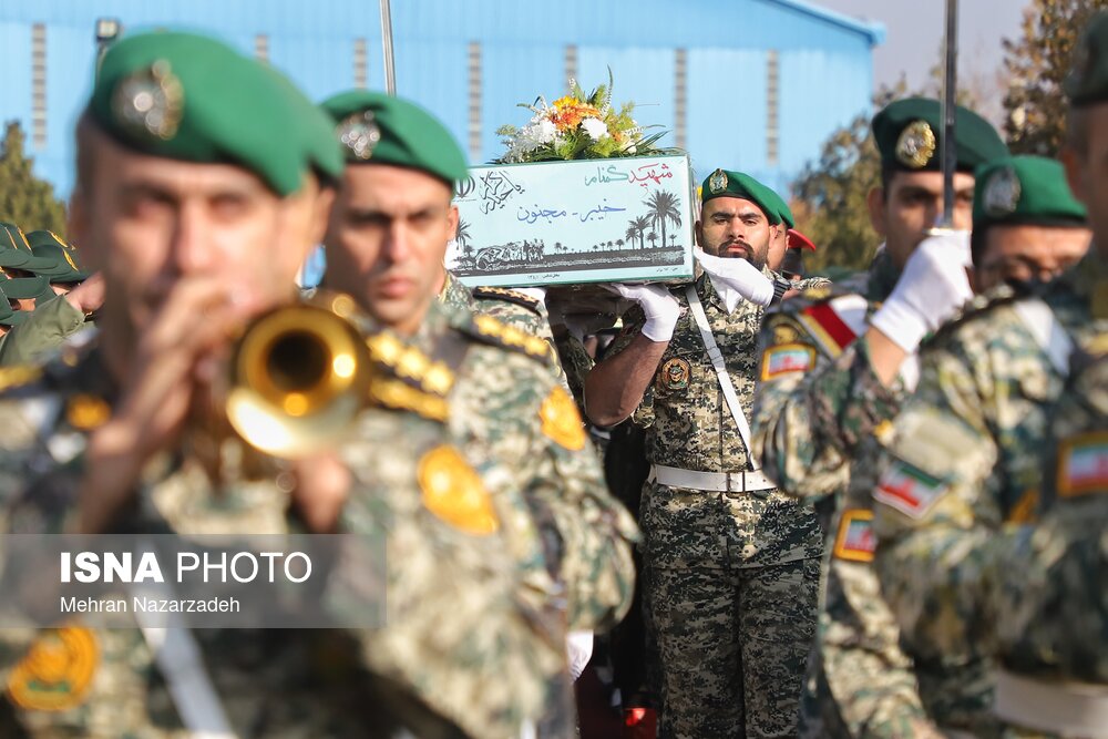 تشییع پیکر مطهر شهدای گمنام - تبریز