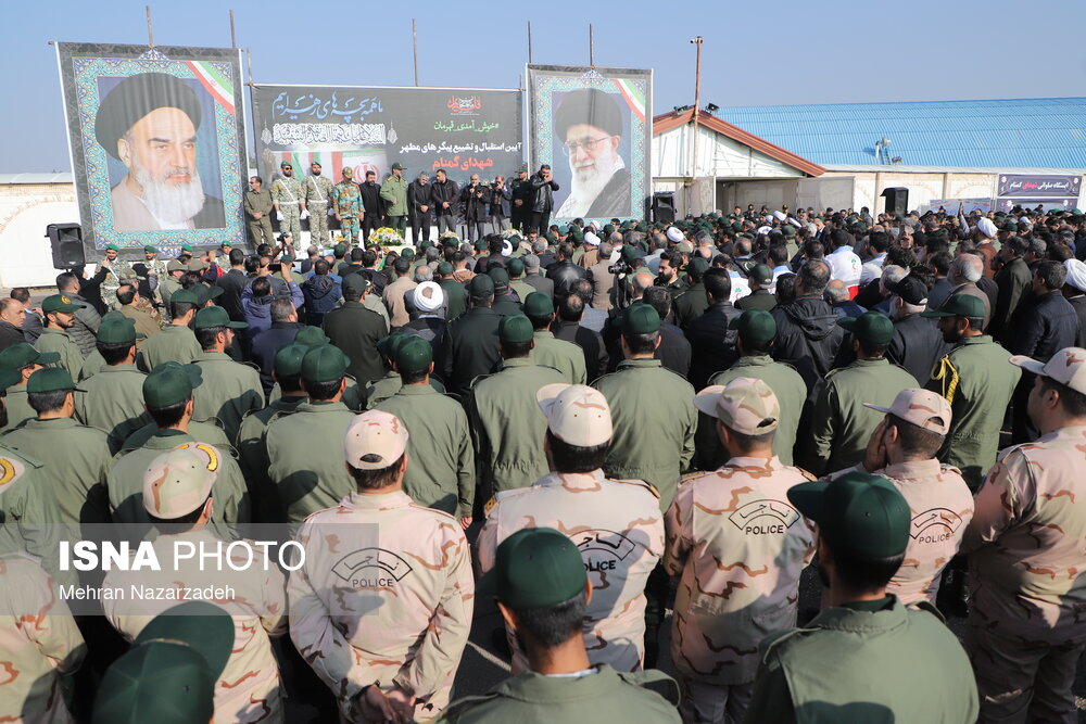 تشییع پیکر مطهر شهدای گمنام - تبریز