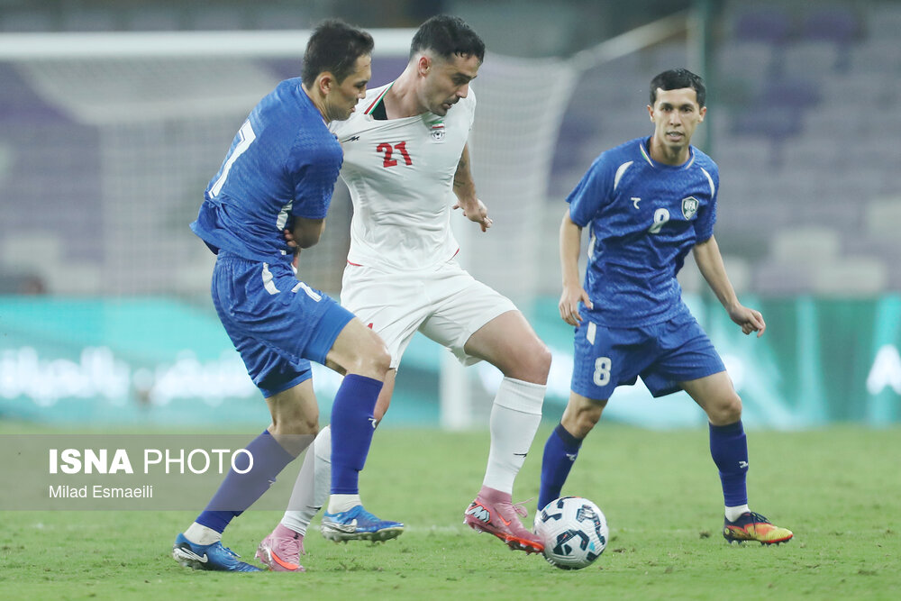 عکس/ تورنمنت العین امارات؛ دیدار تیم های ملی فوتبال ایران و ازبکستان