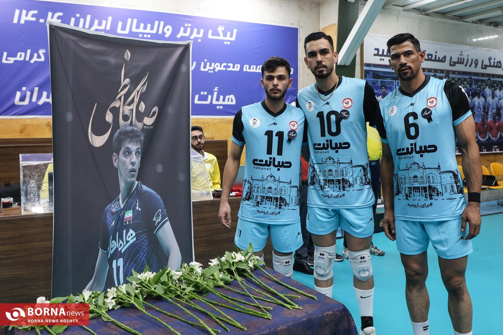 دیدار تیم های والیبال صنعتگران امید ، شهرداری ارومیه