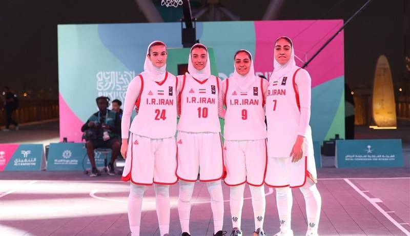 تیم بسکتبال سه نفره بانوان از صعود به فینال باز ماند