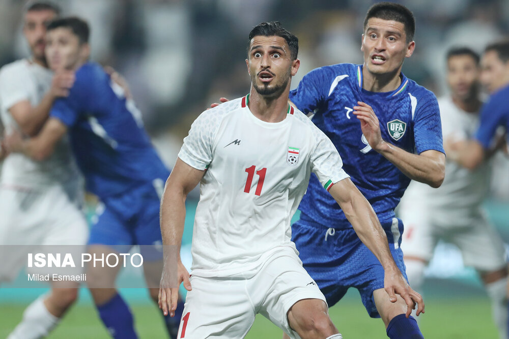 عکس/ تورنمنت العین امارات؛ دیدار تیم های ملی فوتبال ایران و ازبکستان