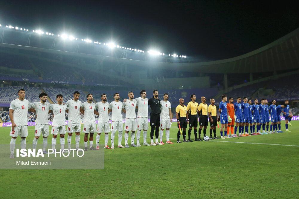 عکس/ تورنمنت العین امارات؛ دیدار تیم های ملی فوتبال ایران و ازبکستان