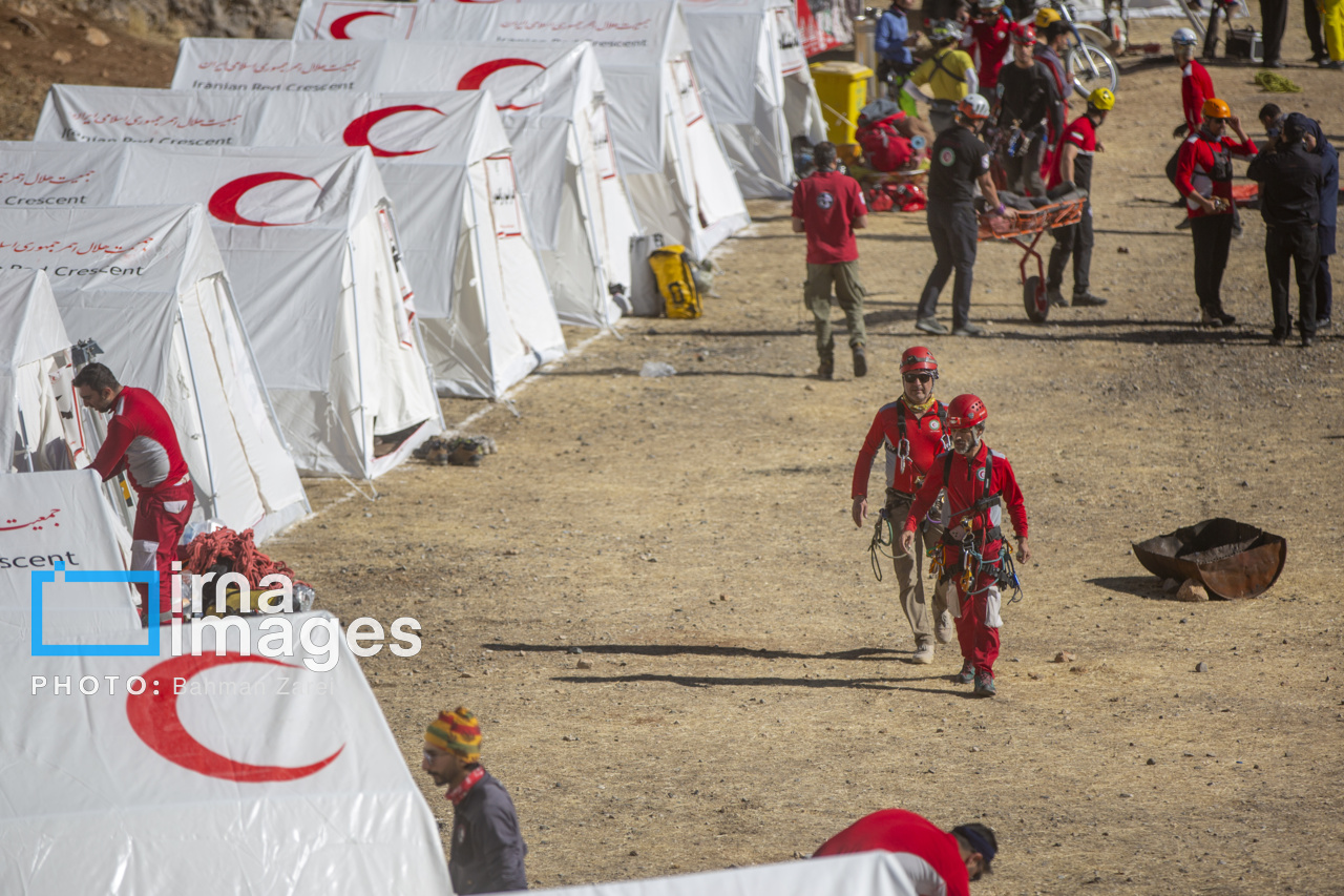 مانور جمعیت هلال احمر در کرمانشاه