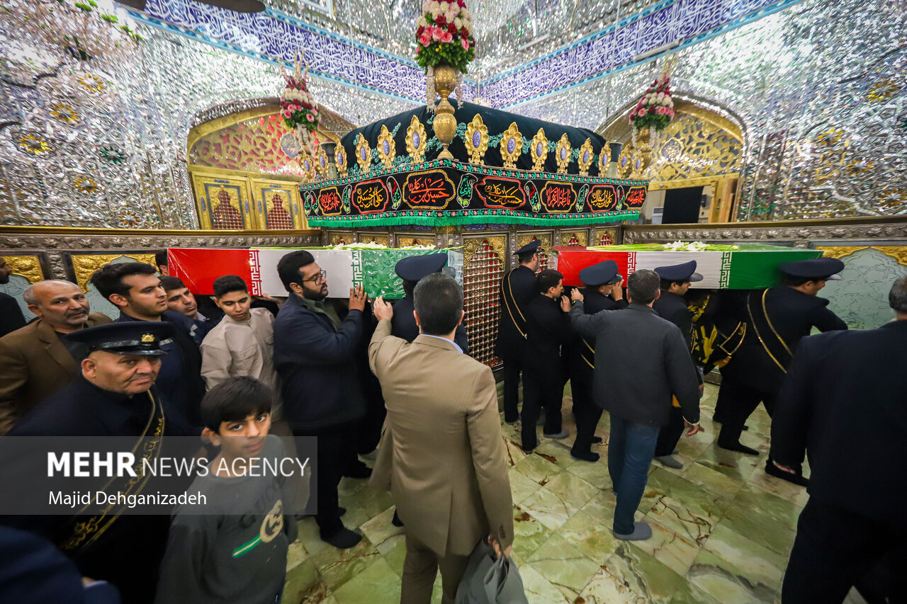 عکس/ مراسم استقبال از شهدای گمنام دفاع مقدس در یزد