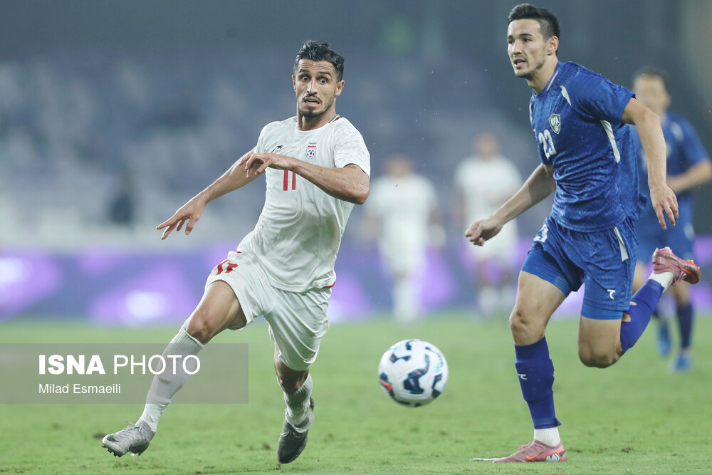 عکس/ تورنمنت العین امارات؛ دیدار تیم های ملی فوتبال ایران و ازبکستان
