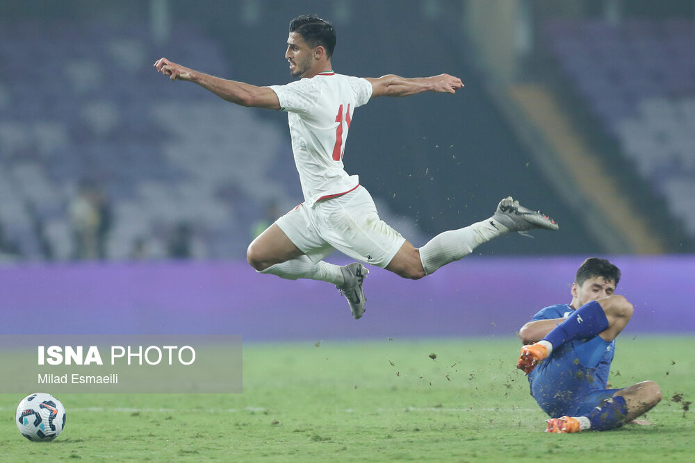 عکس/ تورنمنت العین امارات؛ دیدار تیم های ملی فوتبال ایران و ازبکستان