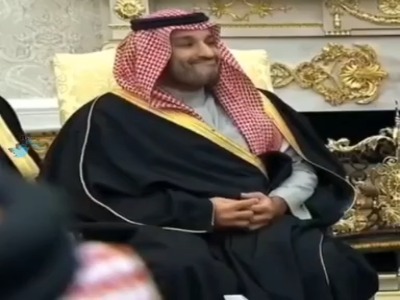 حرکات دست و صورت بن‌سلمان هنگام صحبت ترامپ درباره حمله به مراکز هسته‌ای ایران