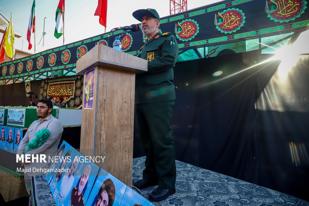 عکس/ مراسم استقبال از شهدای گمنام دفاع مقدس در یزد