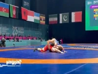 ۳ امتیاز شیرین ساروی برابر حریف آذری