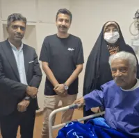 عیادت مدیرکل ارشاد هرمزگان از هنرمند پیشکسوت