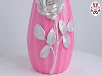 آموزش درست کردن گلدان با بطری پلاستیکی و سیمان سفید