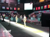 کامبک تماشایی فتوحی مقابل سابریست ازبکستانی