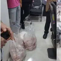 کشف ۱۰۰ کیلو مرغ و گوشت فاقد هویت در قزوین