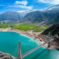 یکی از زیباترین پل‌های کابلی خوزستان
