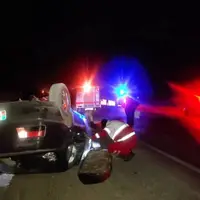 واژگونی پژو درجاده صفاشهر به آباده با ۳ مصدوم