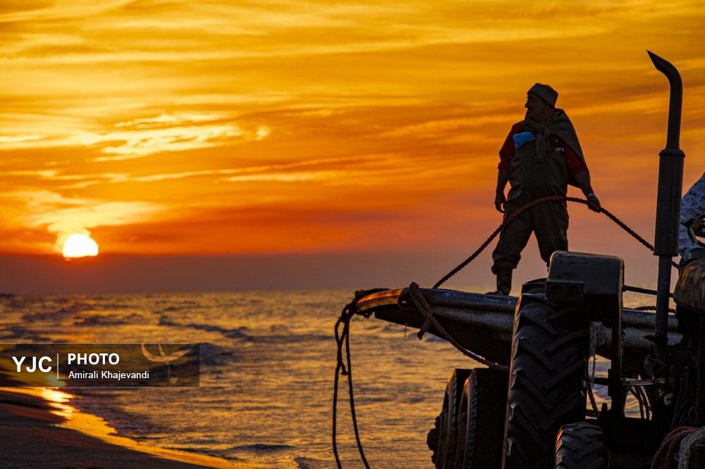صید ماهی در مازندران
