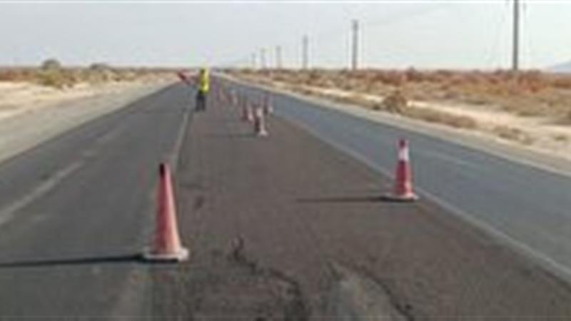 اجرای آسفالت حفاظتی مسیر‌های خاتم و مروست