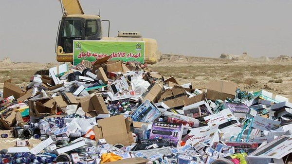 امحای ۱/۷ میلیارد تومان کالای قاچاق غیرقابل مصرف در بوشهر