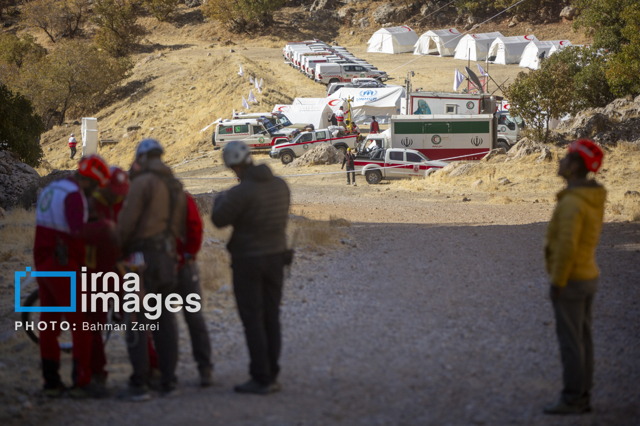 مانور جمعیت هلال احمر در کرمانشاه