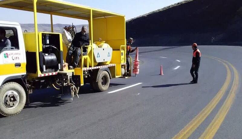 ۳۰۰ کیلومتر از محورهای مواصلاتی باغملک خطکشی شد