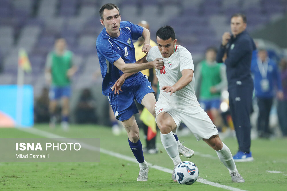 عکس/ تورنمنت العین امارات؛ دیدار تیم های ملی فوتبال ایران و ازبکستان