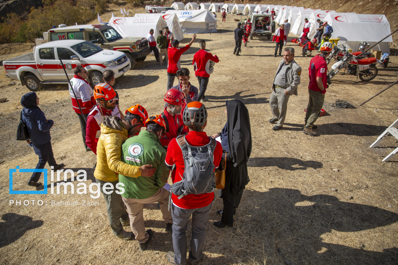 مانور جمعیت هلال احمر در کرمانشاه