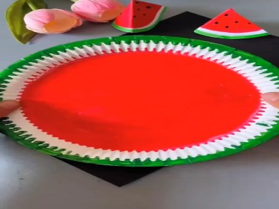 کاردستی هندونه‌ای؛ بازی با رنگ‌ها و خنده‌ها