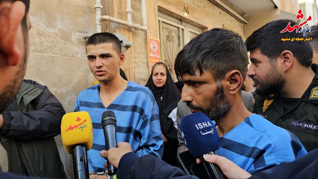 عکس/ بازسازی صحنه جرم سرقت موبایل با ساطور در مشهد