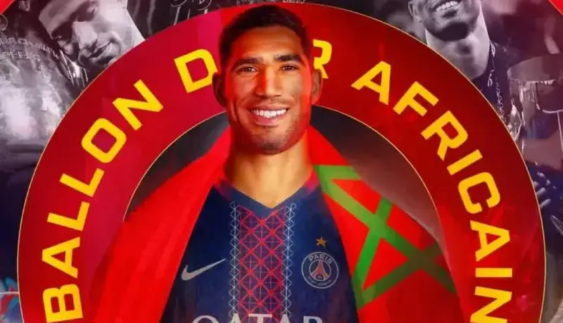 اشرف حکیمی مرد سال قاره آفریقا