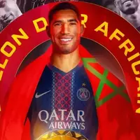 اشرف حکیمی مرد سال قاره آفریقا