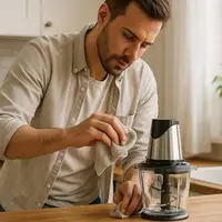 ترفند تمیز کردن غذاساز بدون دردسر و بدون بریدن دست