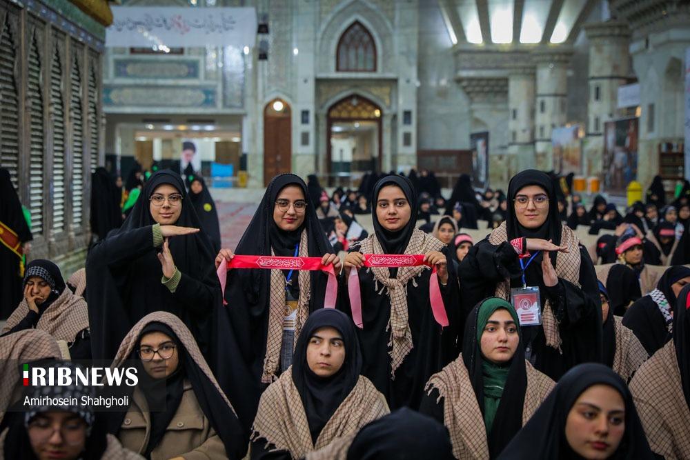 گردهمایی دانشجویان و طلاب بسیجی با حضور رئیس مجلس شورای اسلامی