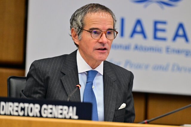 گروسی تاکید کرد: ایران به‌دنبال ساخت سلاح هسته‌ای نیست