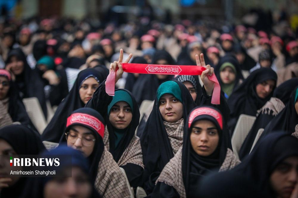 گردهمایی دانشجویان و طلاب بسیجی با حضور رئیس مجلس شورای اسلامی